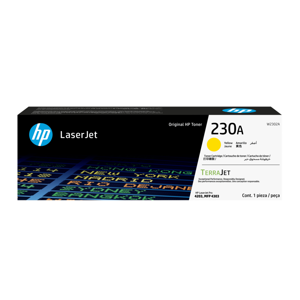 HP TÓNER AMARILLO W2302A - vista oficial 3