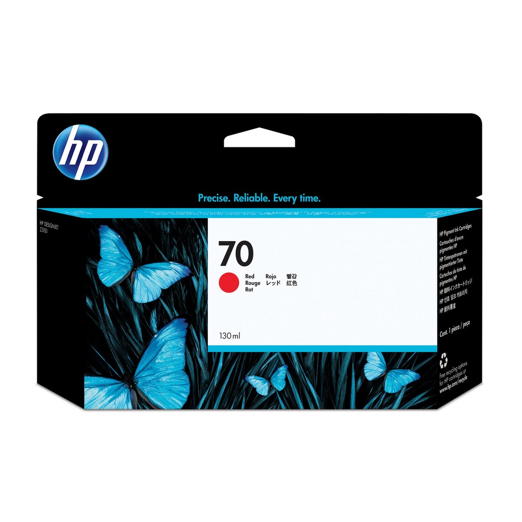 TINTA ROJA HP 70 130 ML C9456A - vista oficial 3