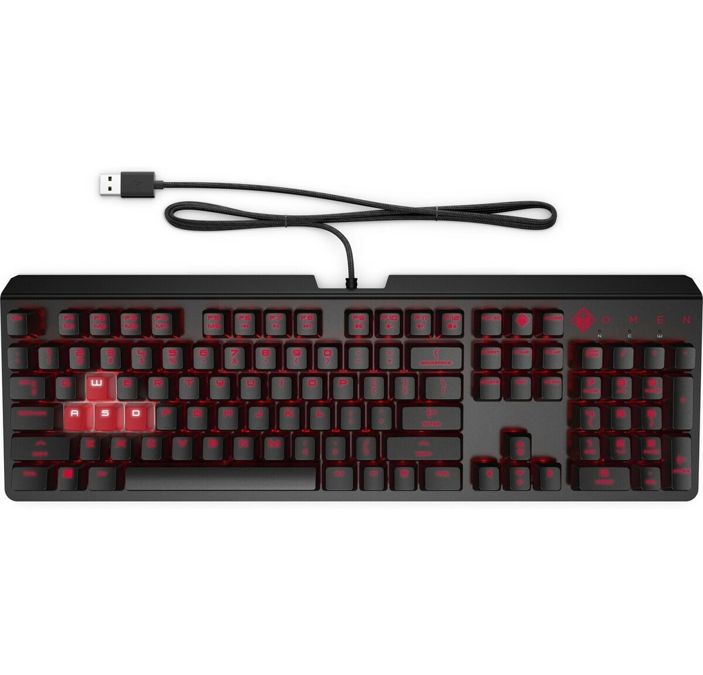 HP TECLADO OMEN BY ENCODER USB NEGRO 6YW76AA - vista oficial 1