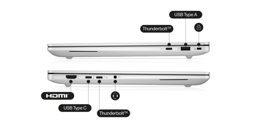 HP WORKSTATION ZBOOK ULTRA G1A B93E3LT - vistas laterales y conexiones