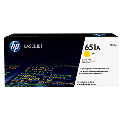 HP TÓNER 651A AMARILLO CE342A - vista oficial 2