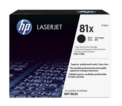 HP CARTUCHO DE TÓNER ORIGINAL 81X LASERJET DE ALTA CAPACIDAD NEGRO CF281X - vista oficial 2