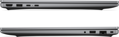 Laptop HP 200 G2a de 16 pulgadas D61MCAT - detalle lateral y conexiones