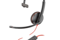 AURICULAR POLY BW 3215 USB-C HS + USB-C/A (BULK) 8X227A6 - vistas laterales y conexiones