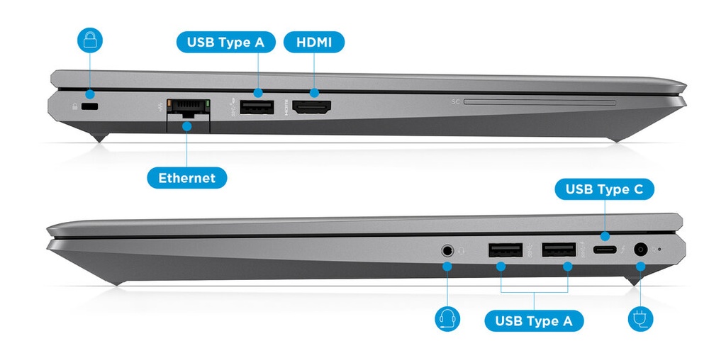 Estación de trabajo móvil HP ZBook Power G10 de 15,6" 8D0A7LA - vista oficial 8