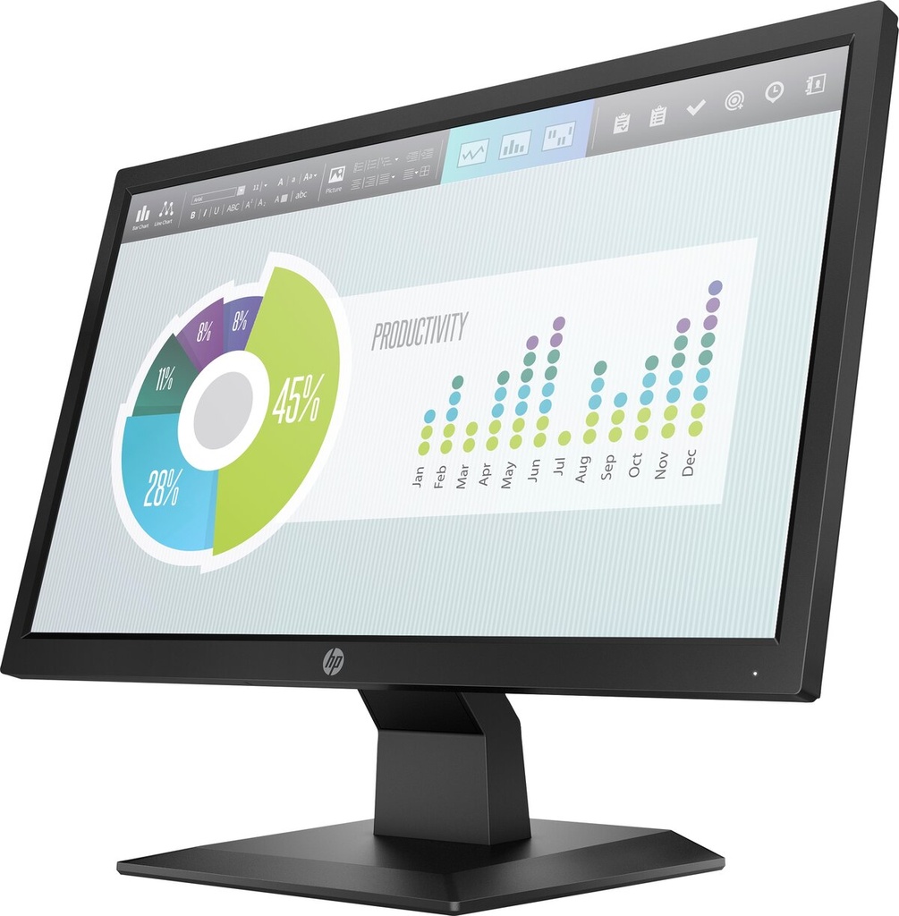 MONITOR HP 19.5" P204 5RD66AA - vista oficial 3