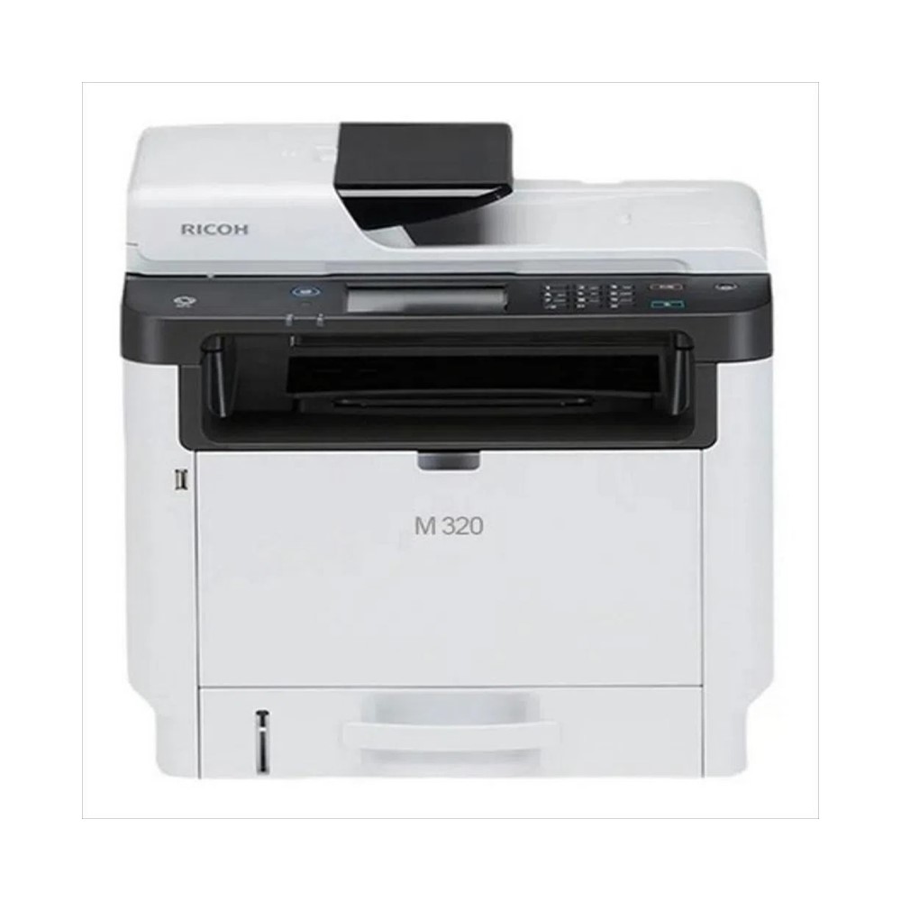RICOH MULTIFUNCIONAL MONOCROMATICA LÁSER, VELOCIDAD 32 PPM, PANEL TOUCH DE 4.3 RESOLUCION 1200X1200 PPP, BANDEJA 250 HOJAS