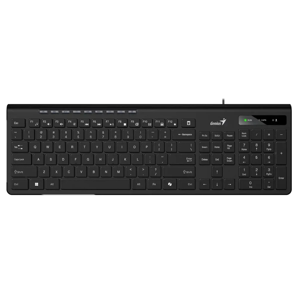GENIUS TECLADO RS2,SLIMSTAR 230II,SP,BLK,USB