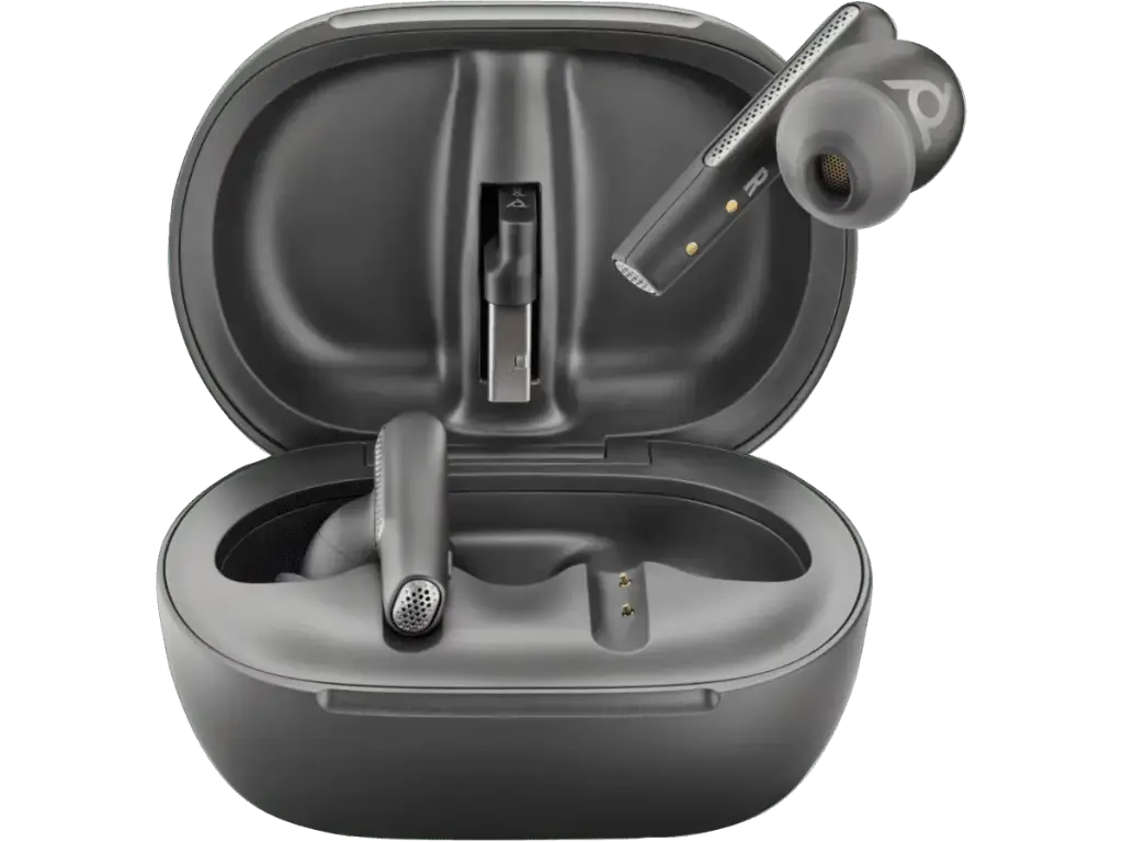 POLY VOYAGER FREE 60+ AUDÍFONOS UC M NEGRO CARBONO + ADAPTADOR USB-A BT700 + ESTUCHE DE CARGA CON PANTALLA TÁCTIL (7Y8G9AA)
