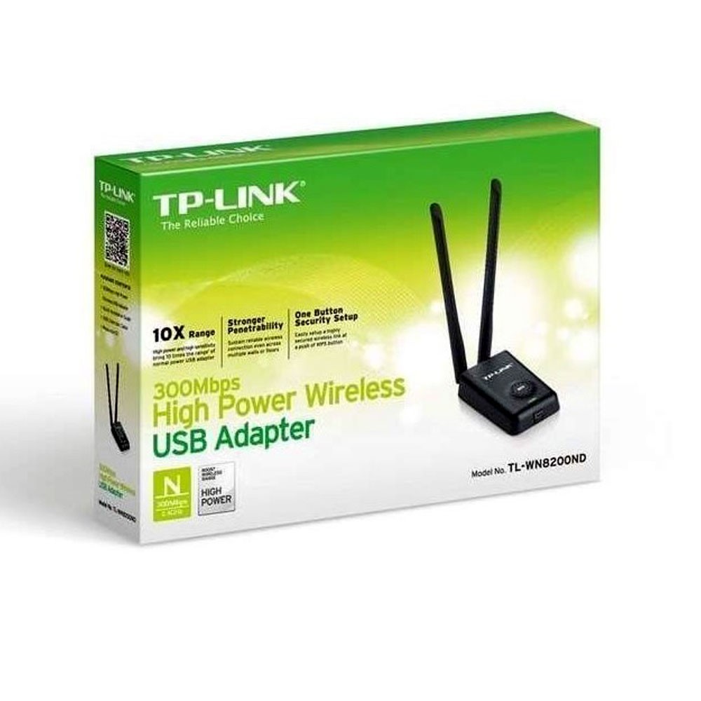 TP LINK ADAPTADOR DE RED TPLINK USB DE ALTA POTENCIA 300MBPS, 2.4 GH