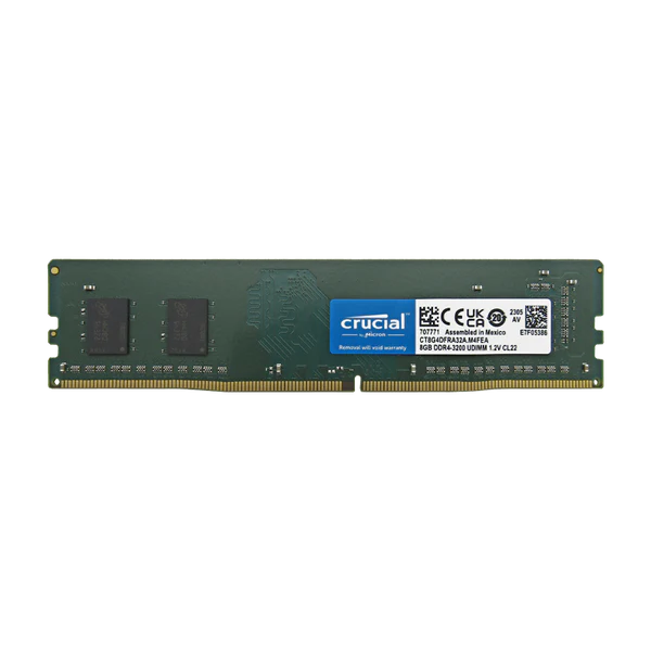 CRUCIAL MEMORIA RAM PC DDR4 PC4-25600 8GB 3200MHZ CL22 1.2V DESKTOP