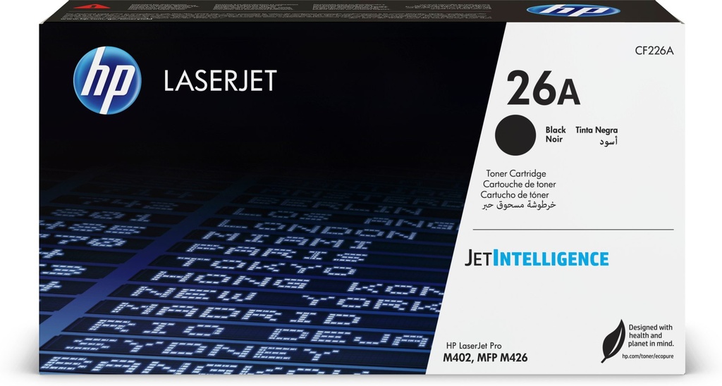HP CARTUCHO DE TÓNER ORIGINAL LASERJET 26A NEGRO