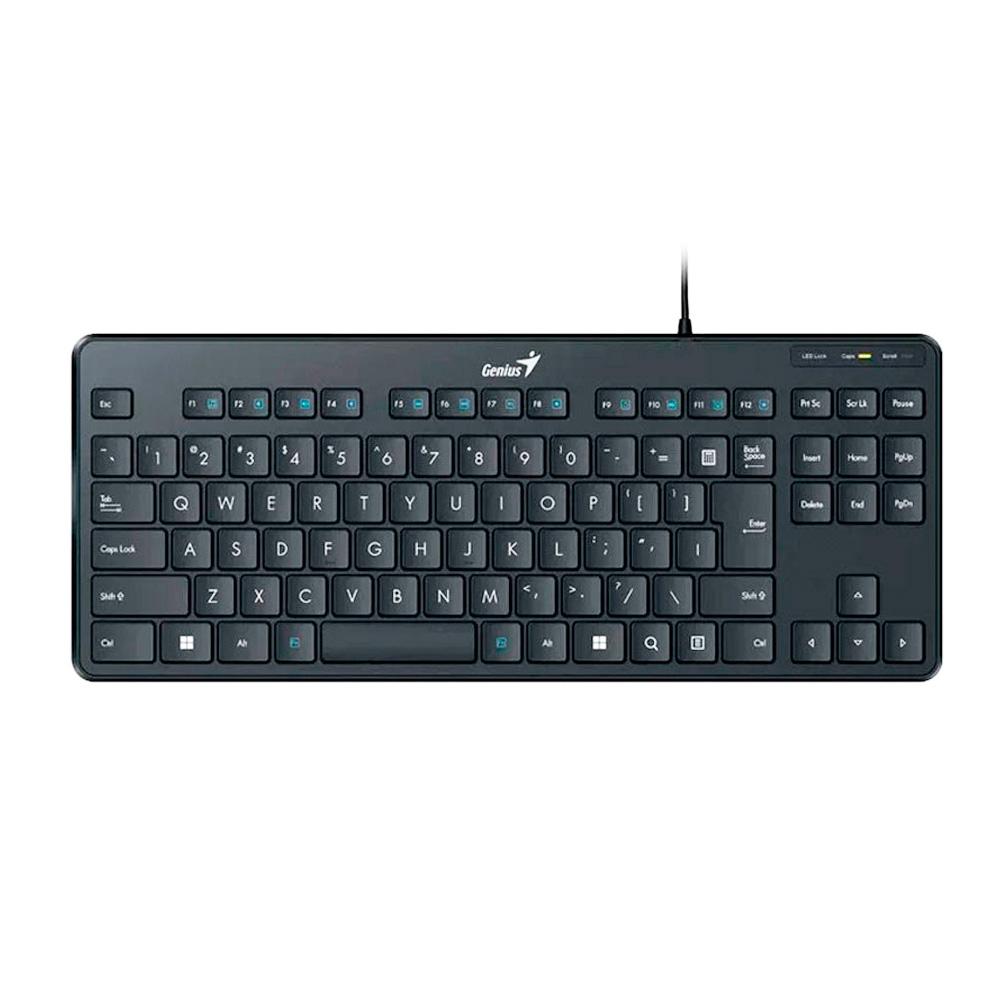 GENIUS TECLADO  USB LUXEMATE 110 NEGRO, ALÁMBRICO