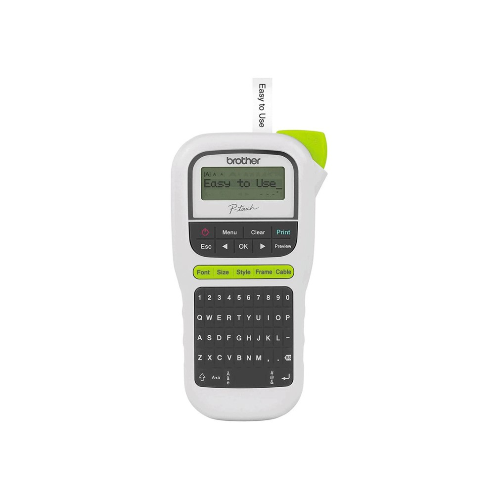IMPRESORA DE ETIQUETA ELECTRÓNICA P-TOUCH PT-H110 - TRANSFERENCIA TÉRMICA - 20MM/S MONO - 3 FONTS - 180 DPI - CINTA, ETIQUETA3.50MM, 6MM, 9MM, 12MM - BATERÍA, ADAPTADOR DE ALIMENTACIÓN - 6 BATTERIES SUPPORTED - AAA