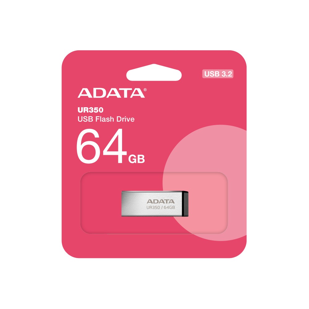 ADATA MEMORIA USB UR350 64GB 3.2 METÁLICA