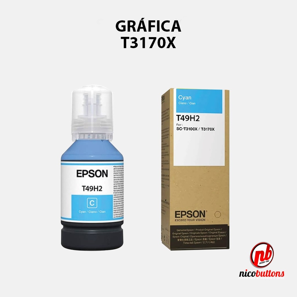 EPSLFPS BOTELLA EPSON T49H CYAN 140ML