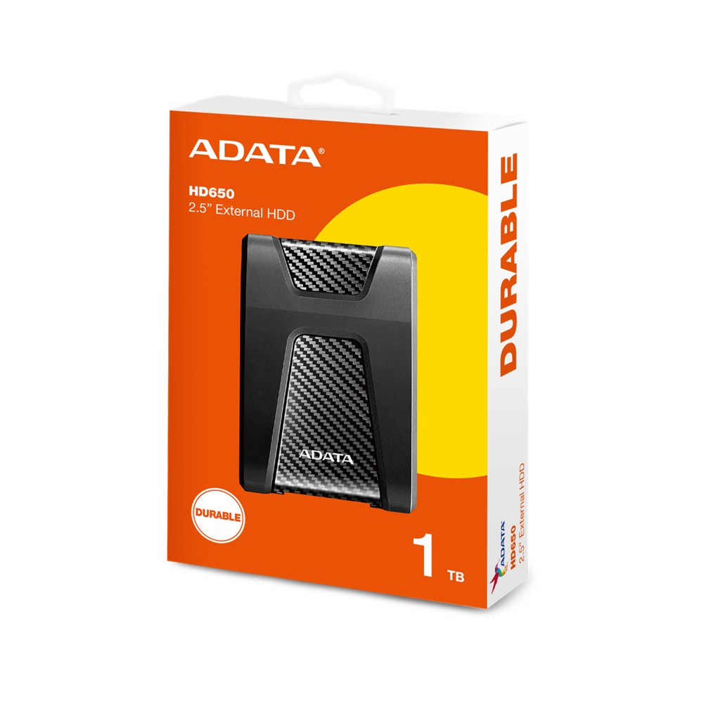 ADATA DISCO EXTERNO HD650 ANTIGOLPES 1TB USB 3.2 NEGRO