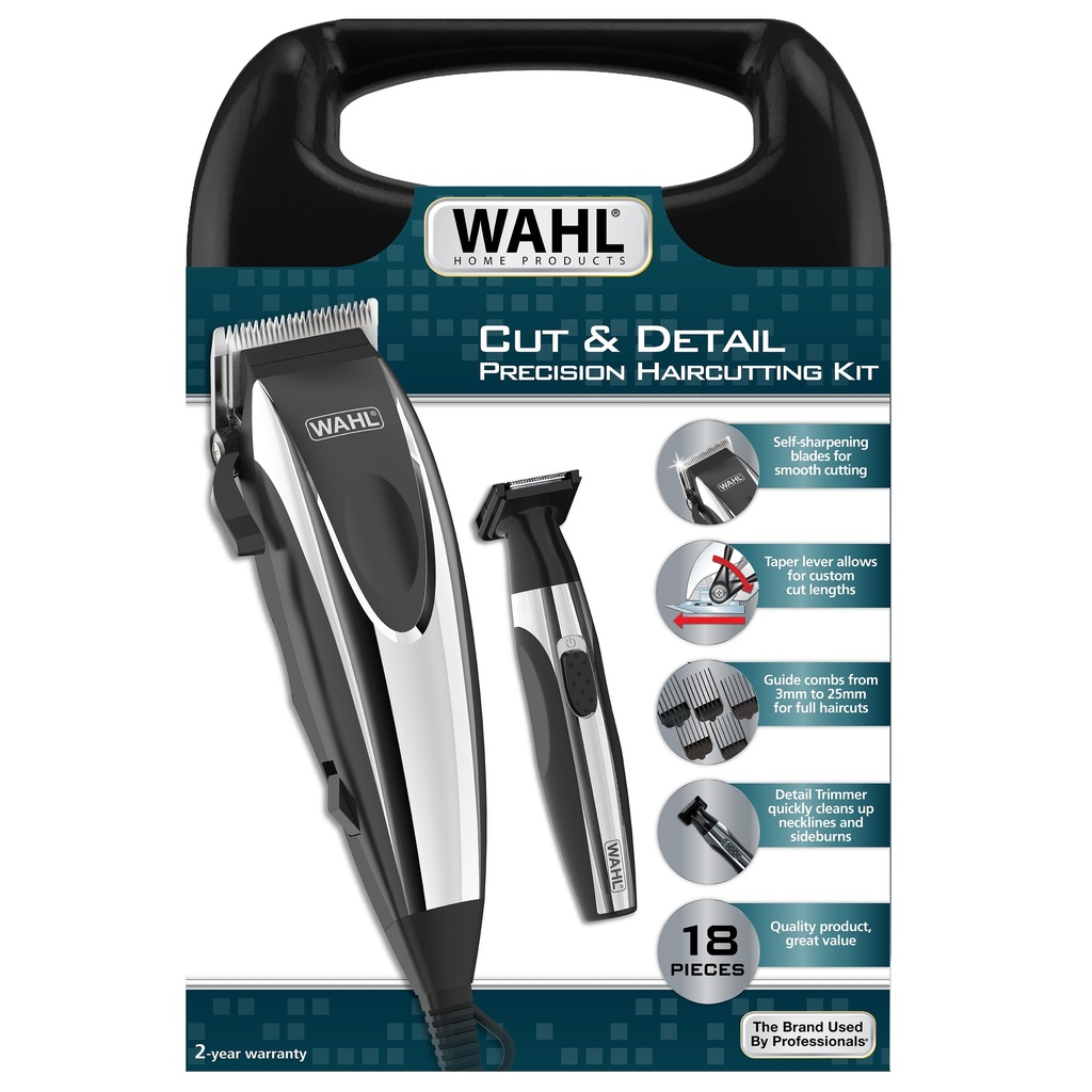 WAHL KIT CORTAPELO 18 PZS+RECORTADORA DE PRECISIÓN