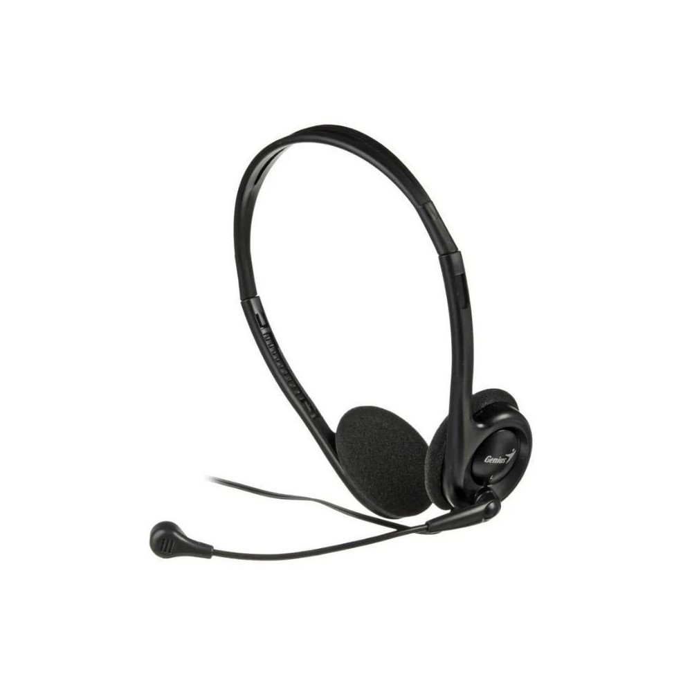 GENIUS AUDIFONO DIADEMA HS-200C 2 PLUG 3.5MM NEGRO