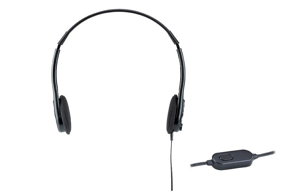 GENIUS AUDIFONO DIADEMA HS-M200C 1 PLUG 3.5MM NEGRO