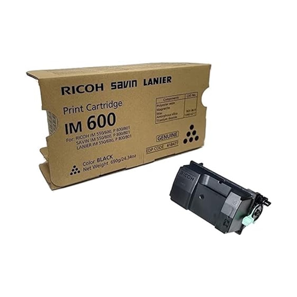 RICOH CARTUCHO DE TONER NEGRO IM 600