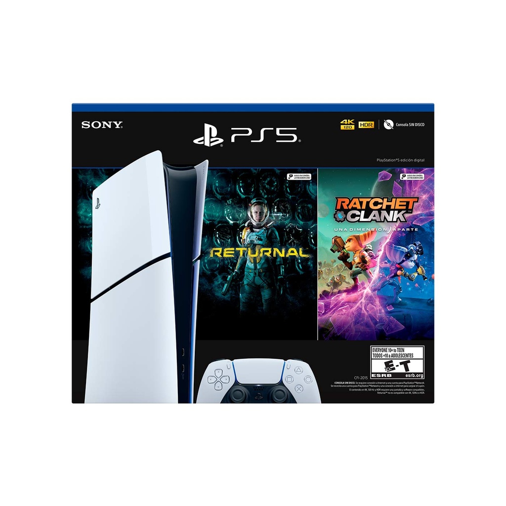 PLAYSTATION CONSOLA PLAYSTATION5 SLIM DIGITAL RET+RAT VOUCHER