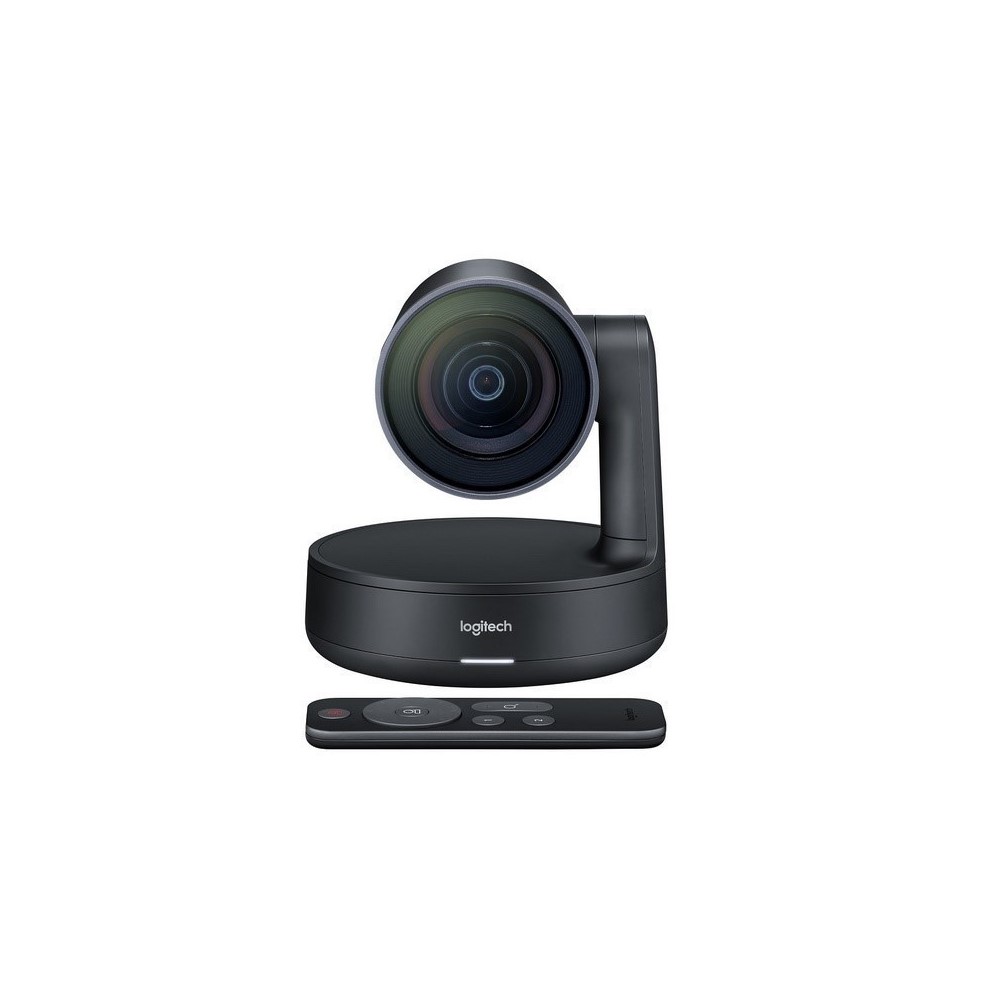 LOGITECH CAMARA PTZ RALLY CORPORATIVO ULTRA-HD HASTA 4K ZOOM 15X HD USB 3.0 COMPATIBLE WIN-MAC TECNOLOGÍA RIGHTSENSE ENFOQUE AUTOMÁTICO GARANTÍA 2AÑOS-NEGRO
