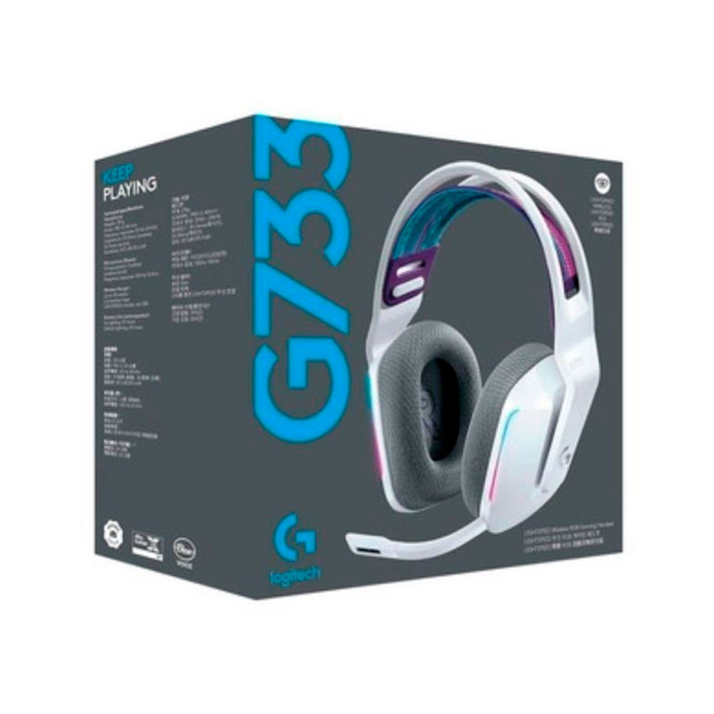 LOGITECH DIADEMA G733 WIRELES HEADSET- BLANCO