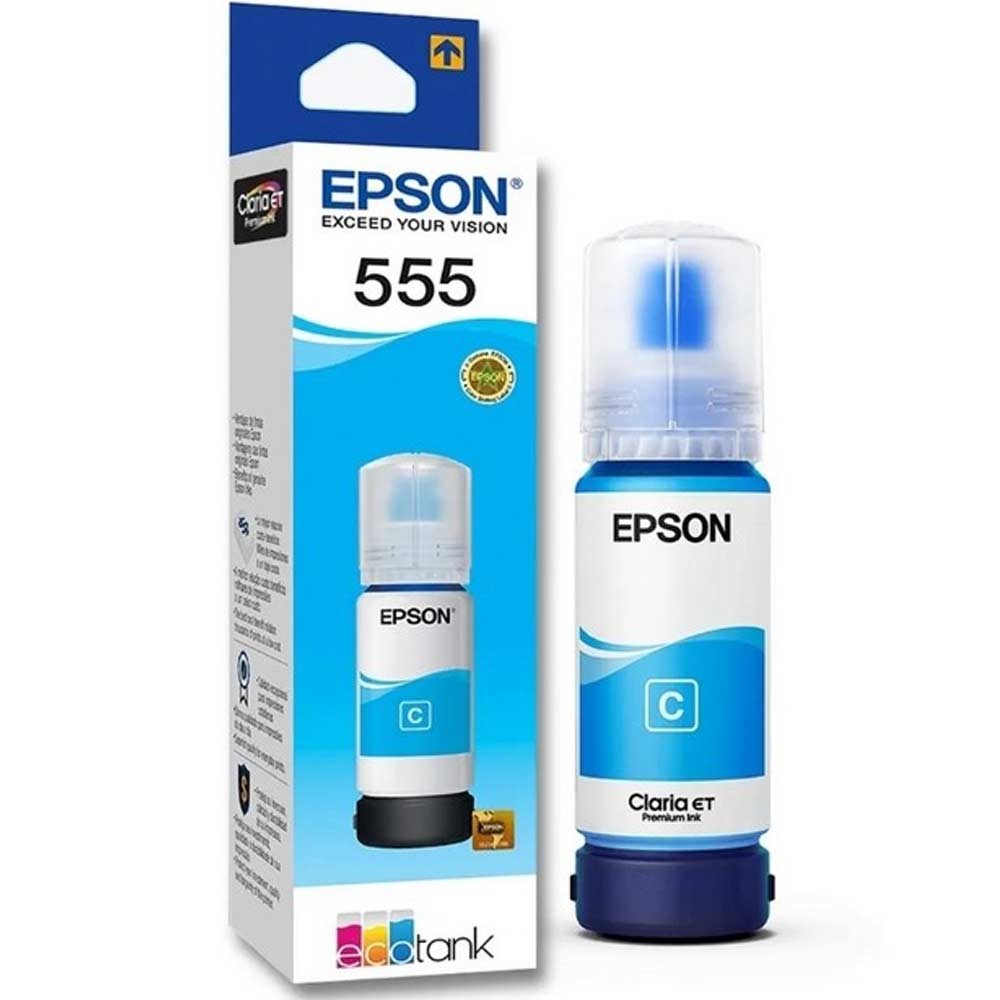 EPSON BOTELLA T555220-AL CYAN, 70 ML L8180 (6.200 PAGINAS)