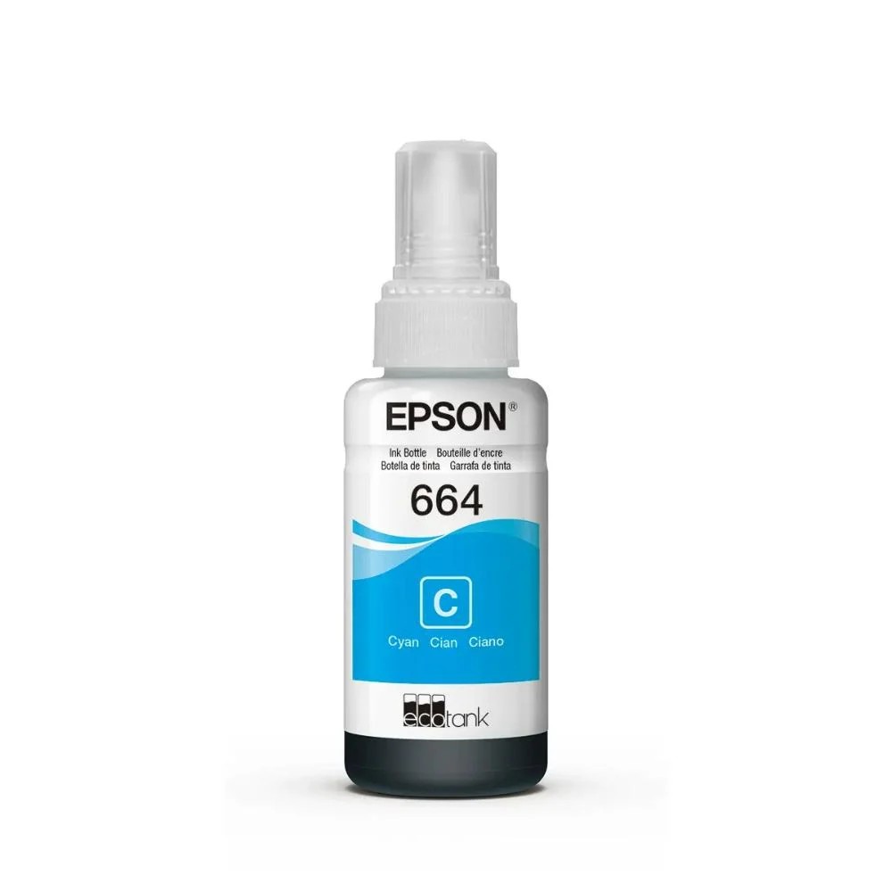 EPSON BOTELLA T664220 - CYAN IMPRESORA L200/210/350/355/555 (7.500 PAGINAS)