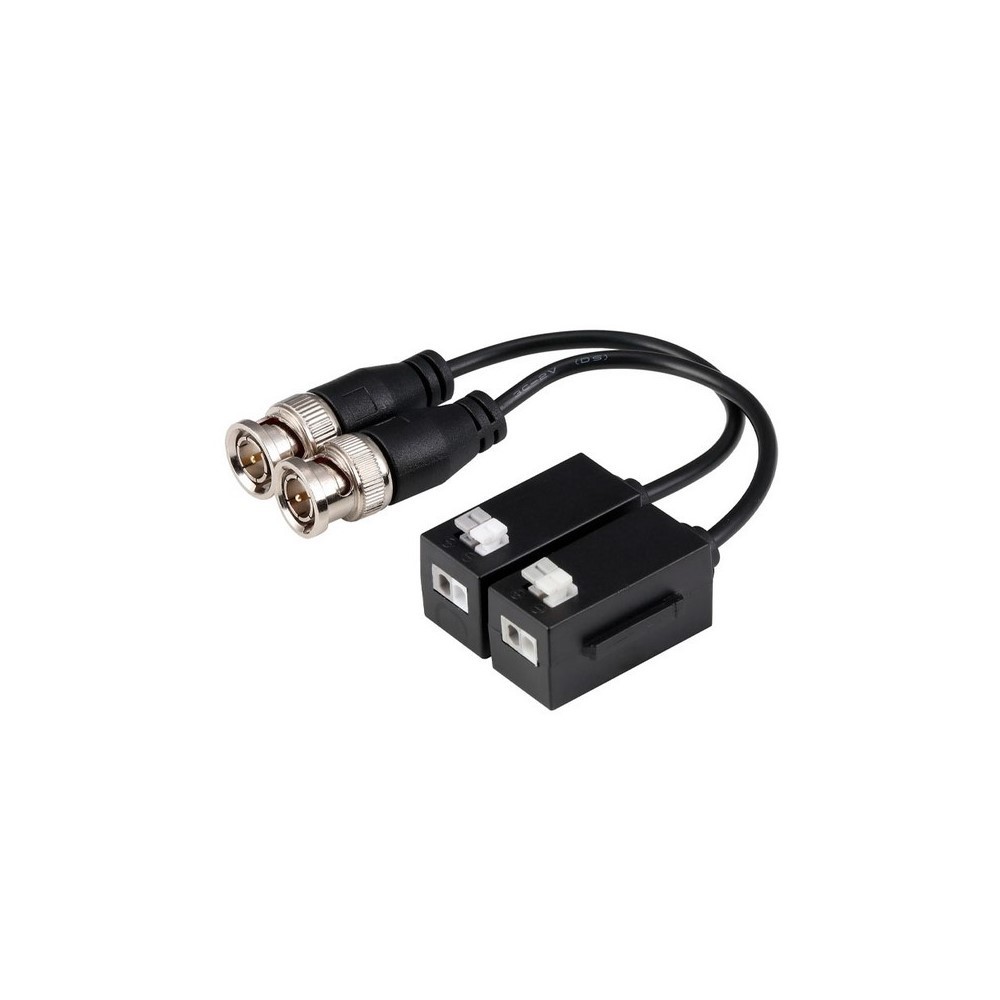 DAHUA PAR DE VIDEO BALUN PASIVO HDCV/CVBS/AHD/TVI, 720P/1080P/4MP/5MP/4K, 400MTS A 1MPX, 250MTS A 2MPX, 200MTS A 4MPX (RG59)