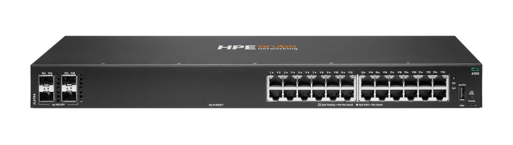 HEWLETT PACKARD ENTERPRISE ARUBA 6100 24G 4SFP+ SWCH