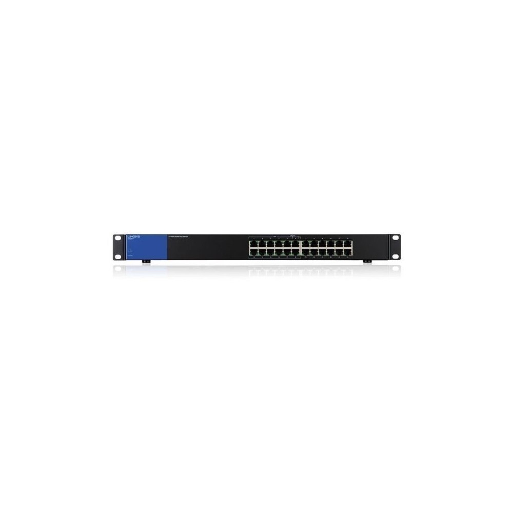 LINKSYS SWITCH LGS124P, 24 PUERTOS ETHERNET GIGABIT DE AUTO DETECCIÓN,COMPATIBILIDAD POWER OVER ETHERNET (POE+) 12PUERTOS POE+, 12 PUERTOS NO POE PRESUPUESTO 80 W, CONEXIÓN CON CABLE DE HASTA 1,000 MBPS,,CONEXIÓN PLUG-AND-PLAY SENCILLA.
