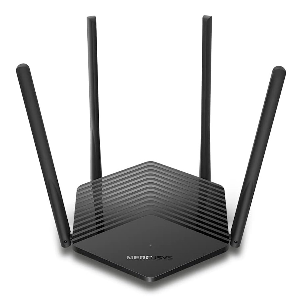 TPLINK ROUTER MERCUSYS AX1500 DUAL-BAND WI-FI 6 ROUTER SPEED: 300 MBPS AT 2.4 GHZ + 1201 MBPS AT 5 GHZ SPEC: 4× FIXED EXTERNAL ANTENNAS