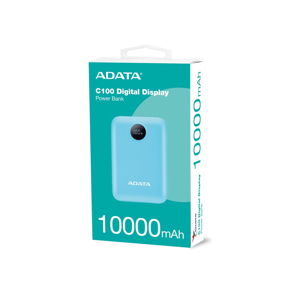 ADATA POWER BANK C100 DIGITAL 10,000MAH AZUL