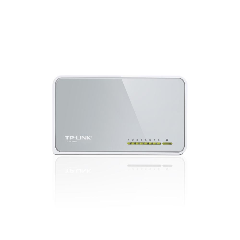 TPLINK SWITCH TP-LINK NO ADMINISTRABLE 8 PUERTOS RJ45 DE AUTO-NEGOCIACIÓN DE10/100MBPS, SOPORTA AUTO MDI/MD