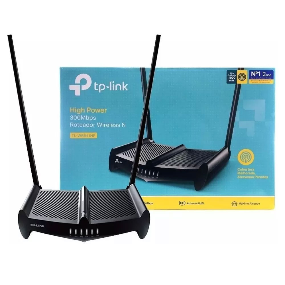 TPLINK ROUTER INALÁMBRICO DE ALTA POTENCIA 300MBPS , 2.4 GHZ, 2 ANTENAS EXTERNAS
