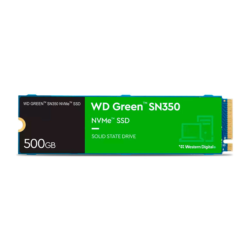 WESTERN DIGITAL WD GREEN SN350 NVME™ SSD 500 GB/M.2/ 2280/ PCIE/ 3 AÑOS GARANTIA