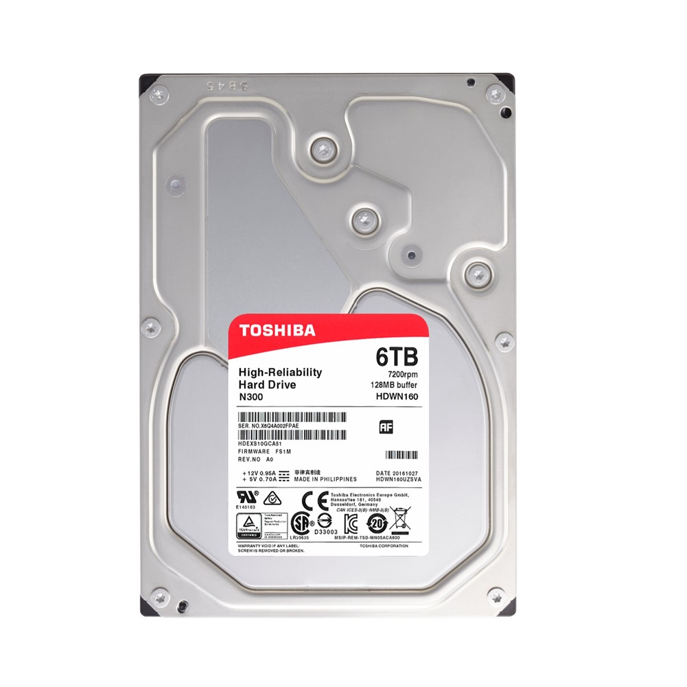 TOSHIBA DISCO DURO INTERNO ® N300 DE RENDIMIENTO , 6TB
