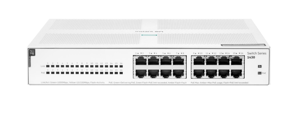 HEWLETT PACKARD ENTERPRISE SWITCH HPE ARUBA INSTANT ON 16P