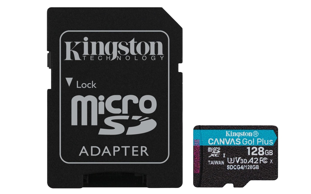 KINGSTON MEMORIA MICRO SD 128GB CANVAS GO PLUS