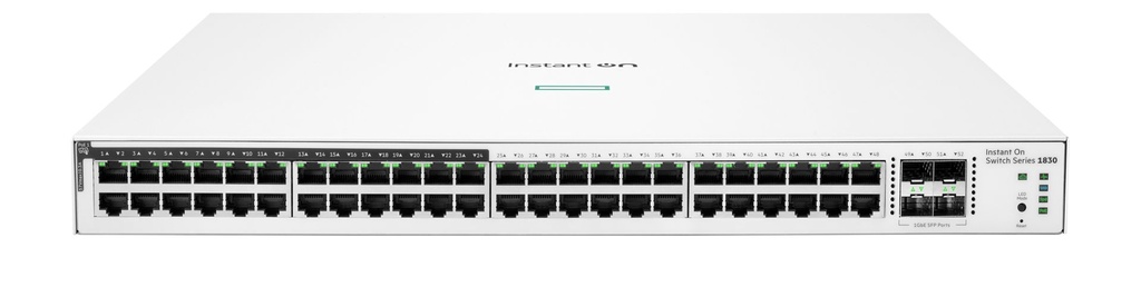 HEWLETT PACKARD ENTERPRISE HPE ARUBA NETWORKING NETWORKING INSTANT ON SWITCH 48P GIGABIT CL4 POE 4P SFP 370W 1830
