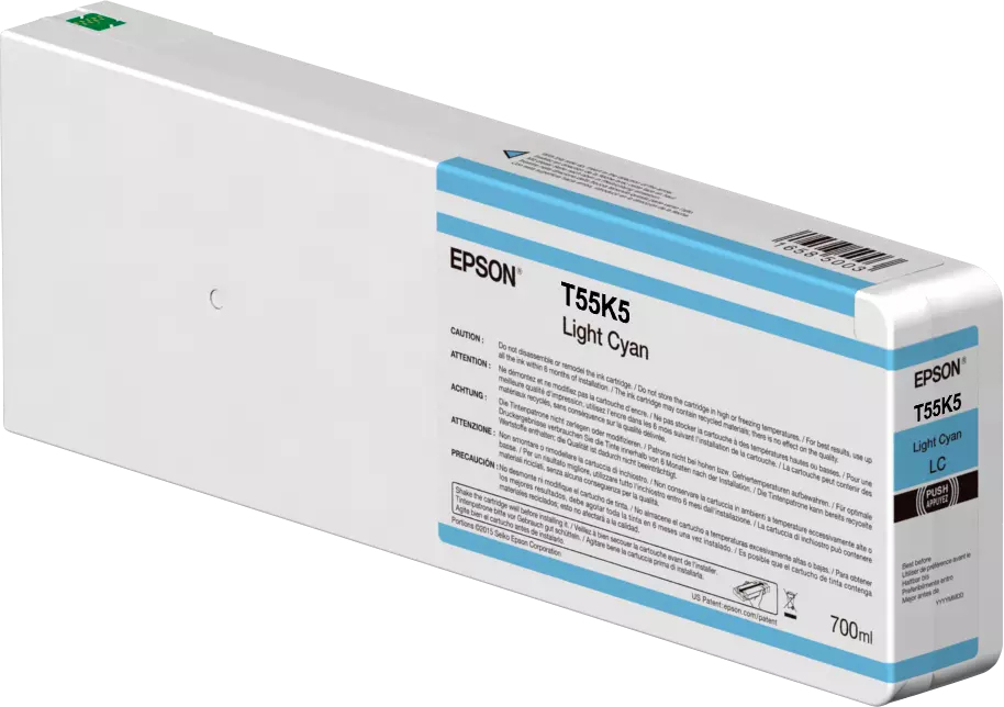 CARTUCHO DE TINTA EPSON T55K500 CIAN CLARO