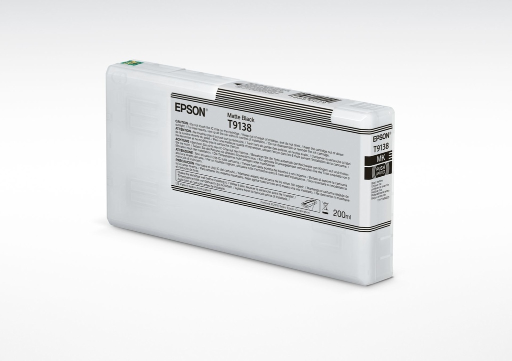 CARTUCHO EPSON T9138 NEGRO MATE
