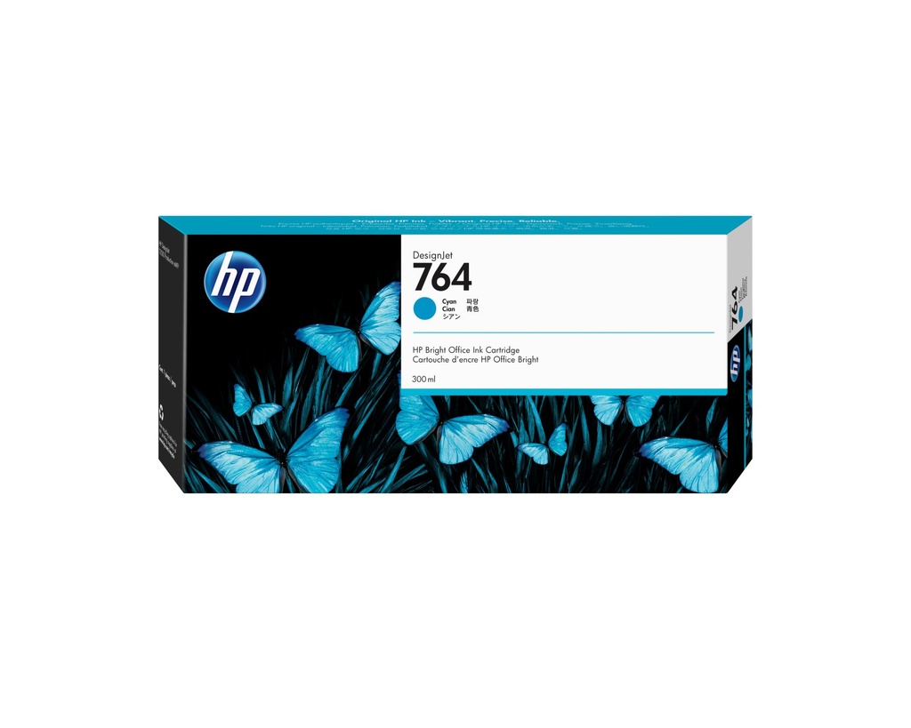 HP CARTUCHO DE TINTA DESIGNJET 764 DE 300 ML CIAN