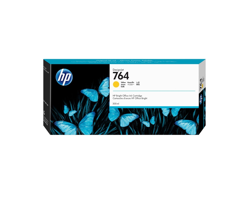 HP CARTUCHO DE TINTA DESIGNJET 764 DE 300 ML AMARILLO
