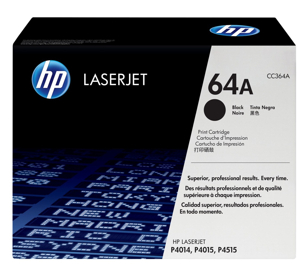 HP CARTUCHO ORIGINAL DE TÓNER NEGRO 64A LASERJET