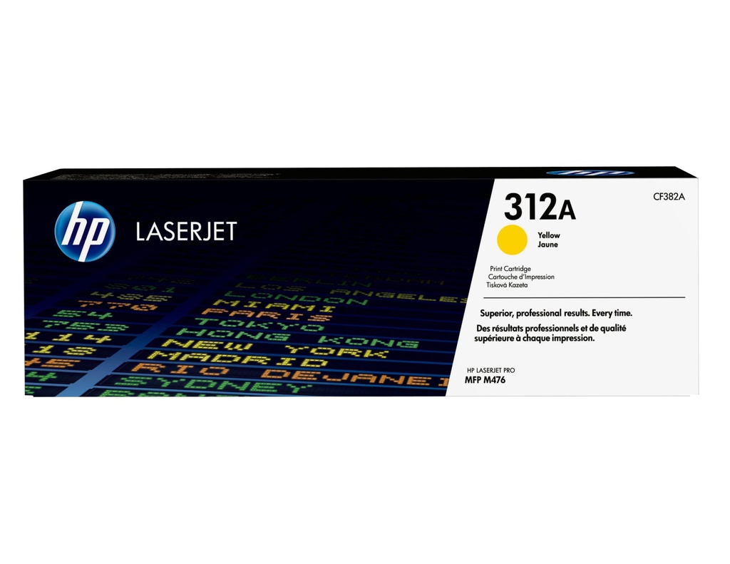 HP CARTUCHO DE TÓNER LASERJET 312A, AMARILLO