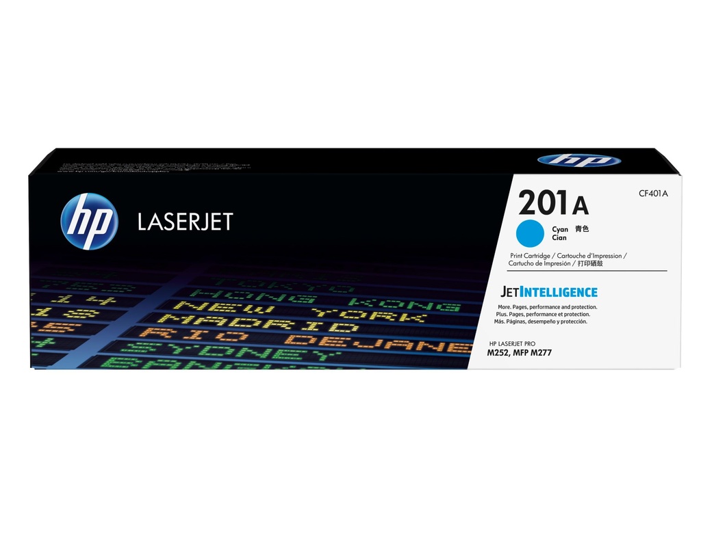 HP CARTUCHO DE TÓNER ORIGINAL LASERJET 201A CIAN