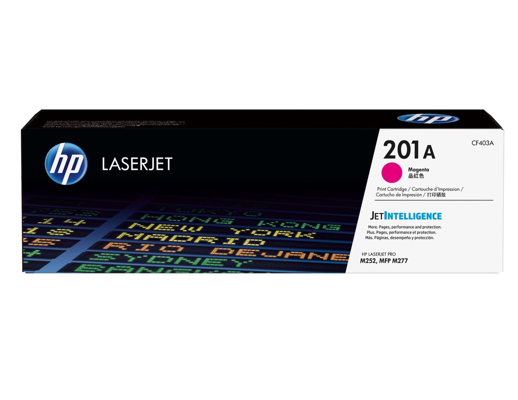 HP CARTUCHO DE TÓNER ORIGINAL LASERJET 201A MAGENTA